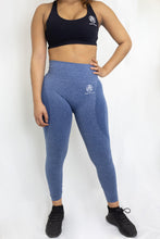 Load image into Gallery viewer, Seamless Contour Leggings - Marble Blue - Built To Last Apparel
